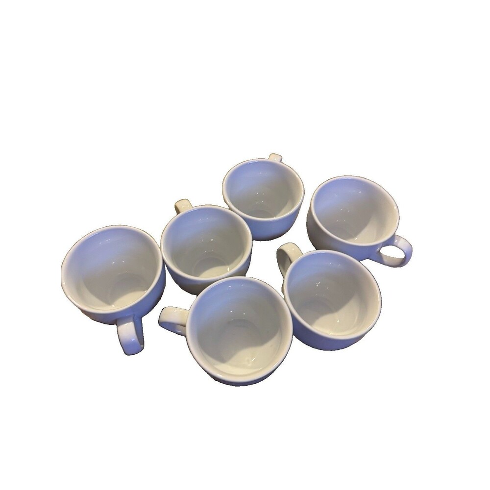 Pottery Barn GREAT WHITE 12 oz Coffee Mugs A Set Of 6
